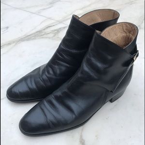Mavani black leather chelsea boots, EU 43